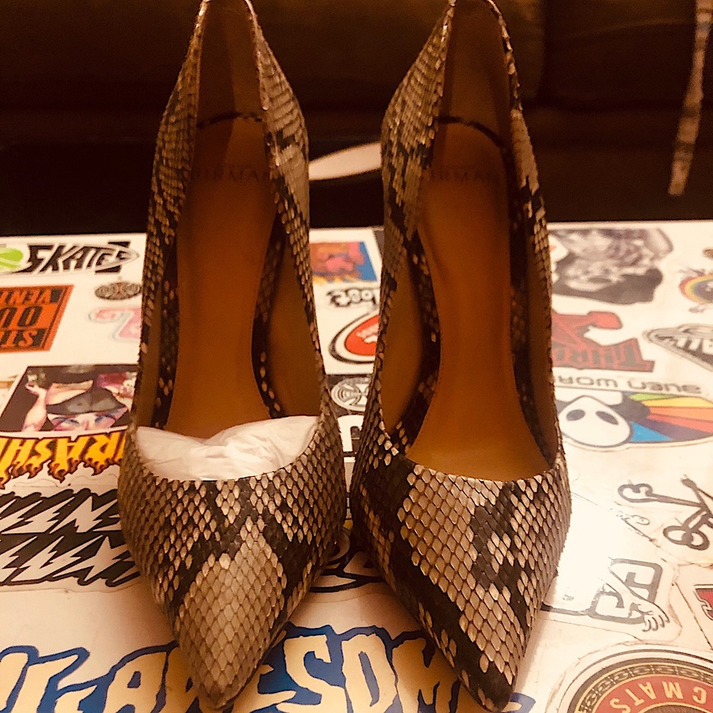 Alexandre Birman Snakeskin heels